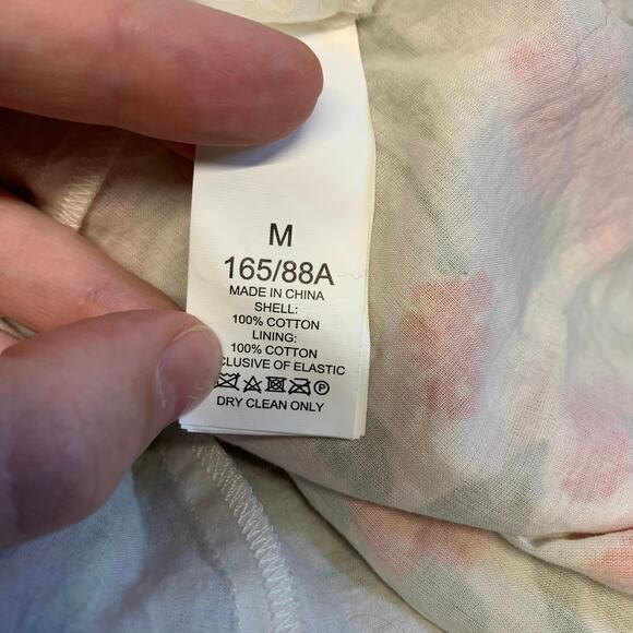 Kate Spade Dress Midi Floral Smocked Garden Blooms Cottagecore Sleeveless A Line - Picture 6 of 7